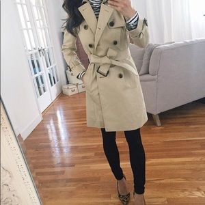 J CREW nwot iconic tan trench jacket 000P